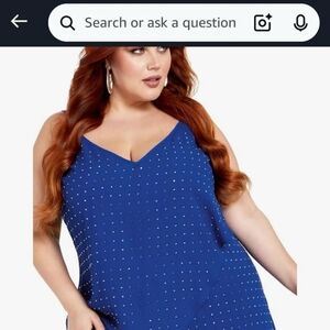 Elegant Blue Women's Top